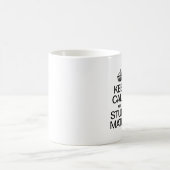 CALM behalt UND STUDY MATH Kaffeetasse (Mittel)