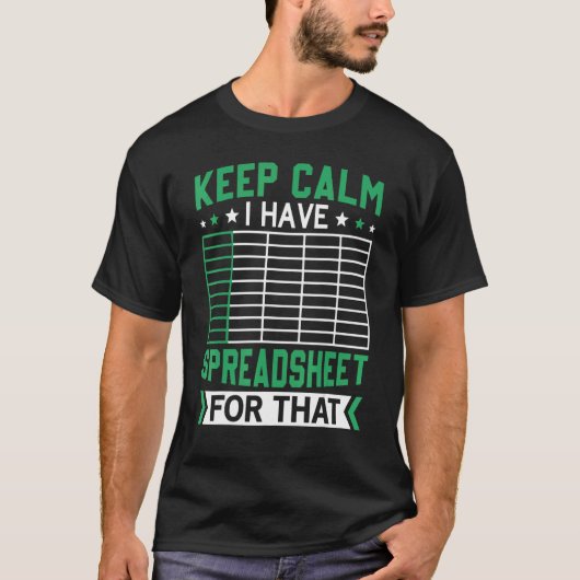 Calm behalten Ich habe eine Tabelle für diese Arbe T-Shirt (Vorderseite)