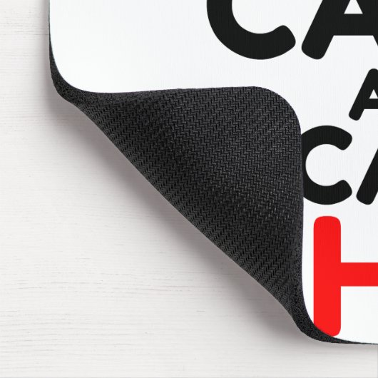 CALM behalten UND ANRUF DES HR Mousepad (Ecke)