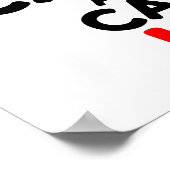 CALM behalten UND ANRUF DES HR Poster (Ecke)