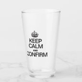 CALM behalten UND BESTÄTIGT Glas (Vorderseite)