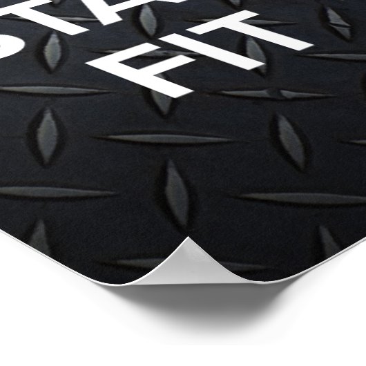 CALM behalten UND BLEIBE Poster (Ecke)