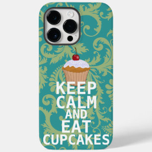 CALM behalten UND Cupcakes essen aquamarin Case-Mate iPhone Hülle