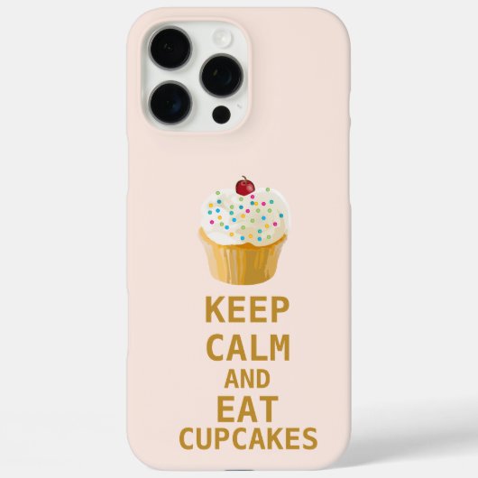 CALM behalten UND Cupcakes essen Case-Mate iPhone Hülle (Rückseite)