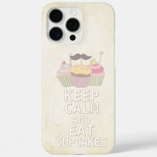 CALM behalten UND Cupcakes essen Case-Mate iPhone Hülle (Rückseite)
