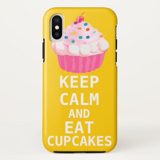 CALM behalten UND Cupcakes essen Case-Mate iPhone Hülle (Rückseite)