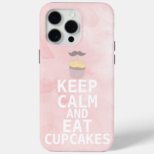 CALM behalten UND Cupcakes iPhone 5 Fall essen Case-Mate iPhone Hülle (Rückseite)