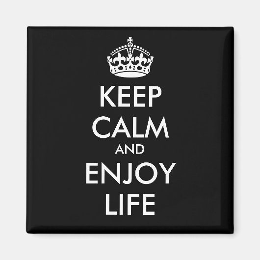 CALM behalten UND DAS LEBEN GENIESSEN - Hintergrun Magnet (Vorne)