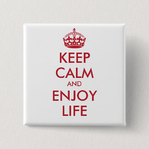 CALM behalten UND DAS LEBEN GENIESSEN - personalis Button