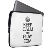 CALM behalten UND EDM SPIELEN Laptopschutzhülle (Vorne Rechts)