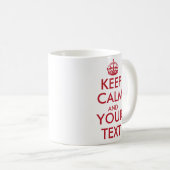 CALM behalten UND eigene Textseite1 und Seite2 ers Kaffeetasse (VorderseiteRechts)