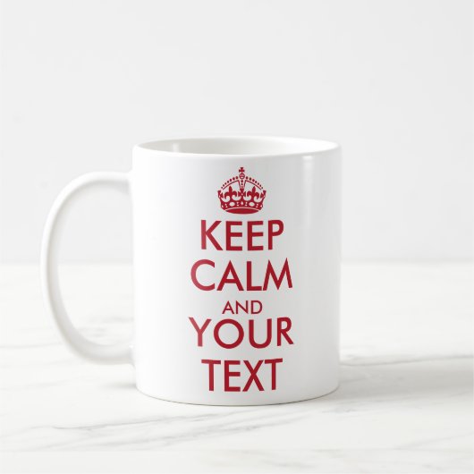 CALM behalten UND eigene Textseite1 und Seite2 ers Kaffeetasse (Links)