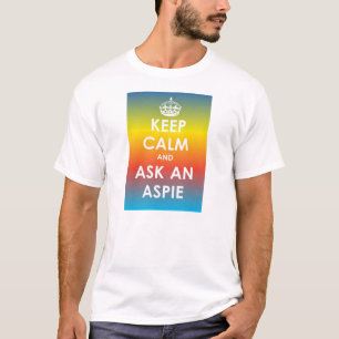 Calm behalten und ein Aspie Gefragt - Multipanel,  T-Shirt