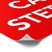 Calm behalten und ein Stethoskop-Poster tragen Poster (Ecke)