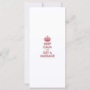 CALM behalten UND EINE MASSAGE ERHALTEN - VORLAGEN