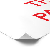 Calm behalten und einem Paralegal vertrauen Poster (Ecke)