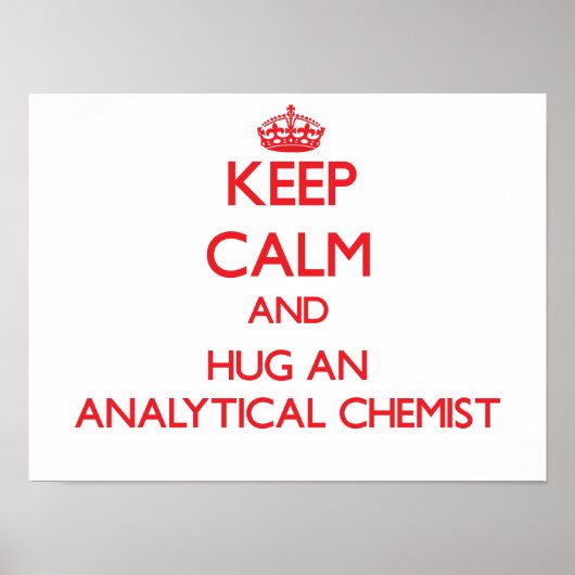Calm behalten und einen Analytiker umarmen Poster (Vorne)