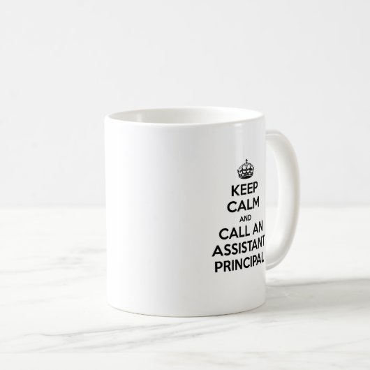 Calm behalten und einen Assistenten anrufen Kaffeetasse (VorderseiteRechts)