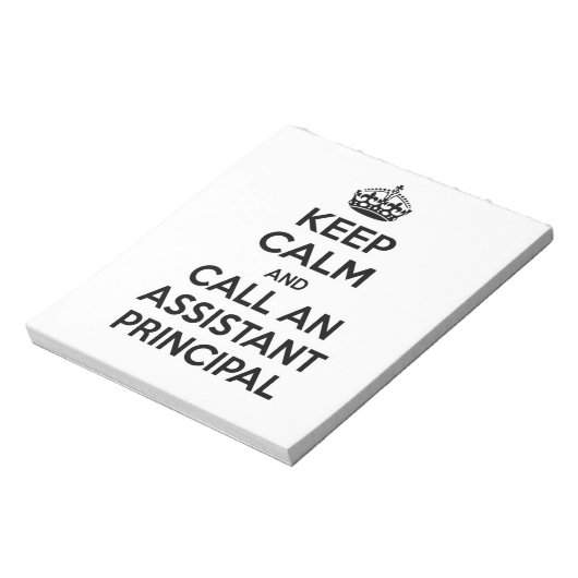 Calm behalten und einen Assistenten anrufen Notizblock (Rotiert)