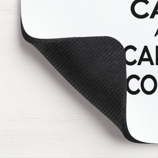 Calm behalten und einen Buchhalter anrufen Mousepad (Ecke)