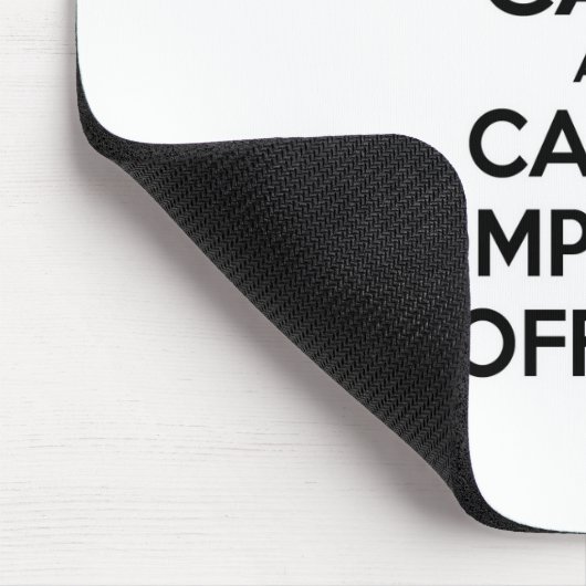 Calm behalten und einen Compliance-Beauftragten an Mousepad (Ecke)