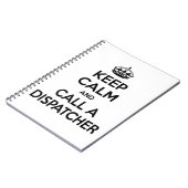 Calm behalten und einen Dispatcher aufrufen Notizblock (Linke Seite)