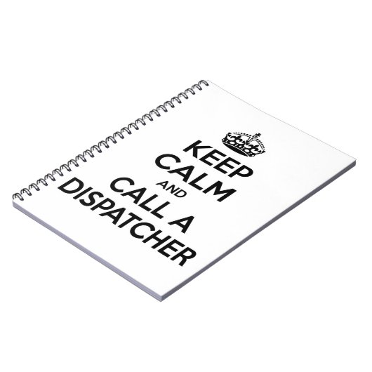 Calm behalten und einen Dispatcher aufrufen Notizblock (Linke Seite)