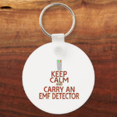 Calm behalten und einen EMF-Detektor (Parody) führ Schlüsselanhänger (Vorderseite)