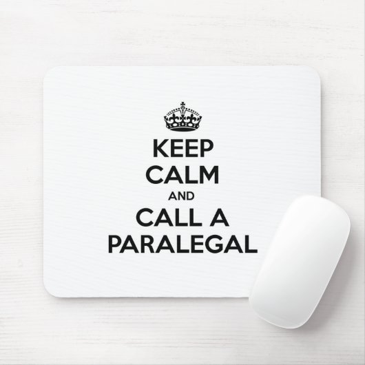 Calm behalten und einen Paralegal anrufen Mousepad (Mit Mouse)