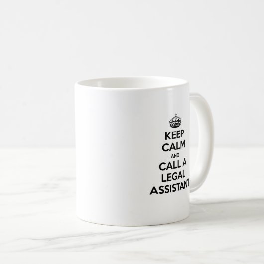 Calm behalten und einen Rechtsbeistand anrufen Kaffeetasse (VorderseiteRechts)