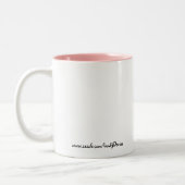 "CALM BEHALTEN UND FABULOUS SEIN" Tiara-Tasse Zweifarbige Tasse (Links)