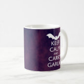 CALM behalten UND GARLICH BEFÖRDERT Kaffeetasse (VorderseiteRechts)