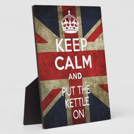 CALM behalten UND KETTE ANGESCHALTET Fotoplatte (Seite)