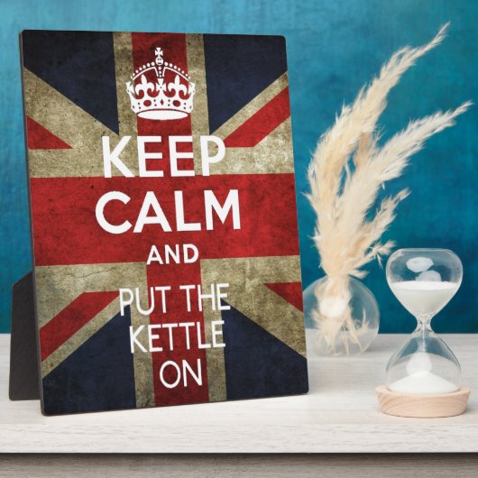 CALM behalten UND KETTE ANGESCHALTET Fotoplatte (Seite)