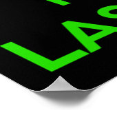 CALM behalten UND LASERTAG SPIELEN Poster (Ecke)