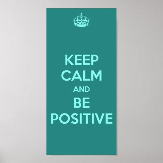CALM behalten UND POSITIV SEIN Poster (Vorne)