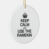 CALM behalten UND RAMEKIN VERWENDET Keramik Ornament (Rechts)