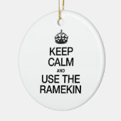 CALM behalten UND RAMEKIN VERWENDET Keramik Ornament (Links)