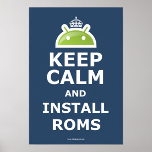 Calm behalten und ROMs-Poster installieren Poster