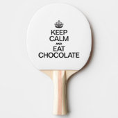 CALM behalten UND SCHOKOLADE ESSEN Tischtennis Schläger (Vorderseite)