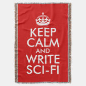 Calm behalten und SciFi schreiben Decke (Vorderseite Vertikal)