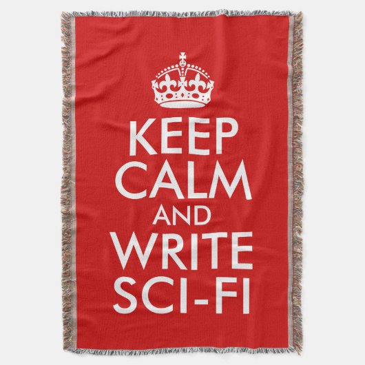 Calm behalten und SciFi schreiben Decke (Vorderseite Vertikal)