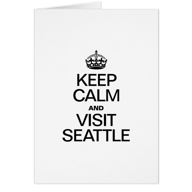 CALM behalten UND SEATTLE BESUCHEN (Vorne)