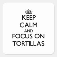 Calm behalten und sich auf Tortillas zu konzentrie