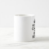 CALM behalten UND SOFT SEIN Kaffeetasse (Mittel)
