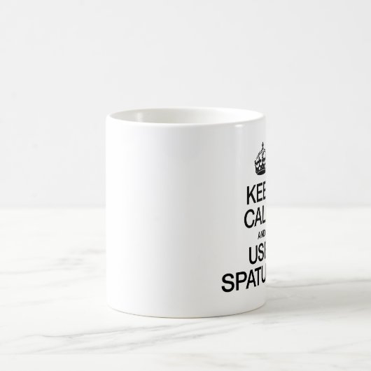 CALM behalten UND SPATULAS VERWENDEN Kaffeetasse (Mittel)