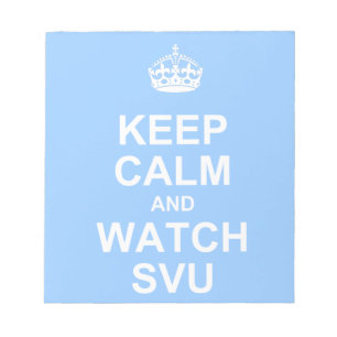 Calm behalten und SVU-Notizblock ansehen Notizblock