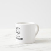 Calm behalten und Tabellenkalkulation erstellen - Espressotasse (Vorderseite Rechts)