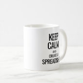 Calm behalten und Tabellenkalkulation erstellen -  Kaffeetasse (VorderseiteRechts)