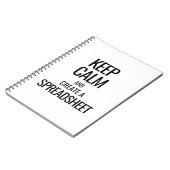 Calm behalten und Tabellenkalkulation erstellen - Notizblock (Linke Seite)